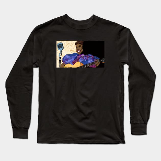 Sister Rosetta Tharpe Long Sleeve T-Shirt by Gregg Standridge